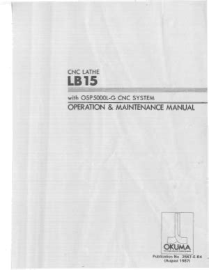 okuma lb15 manual pdf